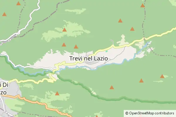 Mapa Trevi nel Lazio