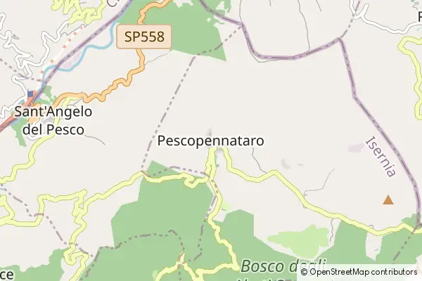 Mapa Pescopennataro