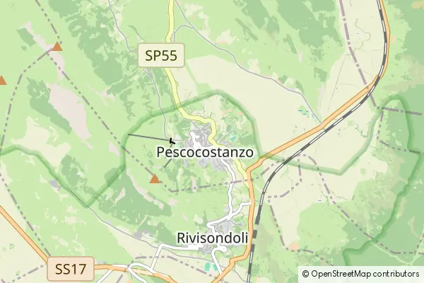 Mapa Pescocostanzo