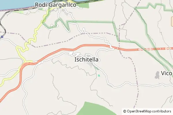 Mapa Ischitella