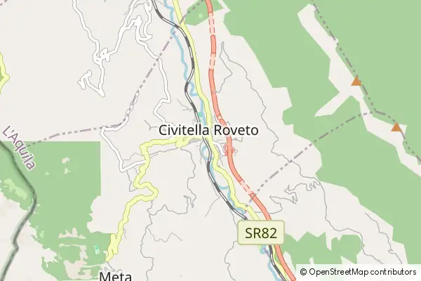 Mapa Civitella Roveto