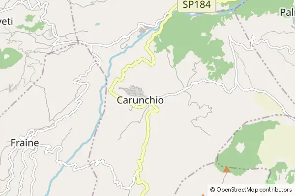 Mapa Carunchio