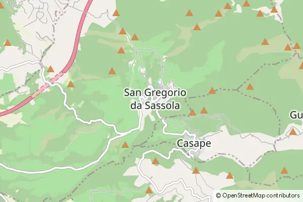 Mapa San Gregorio da Sassola