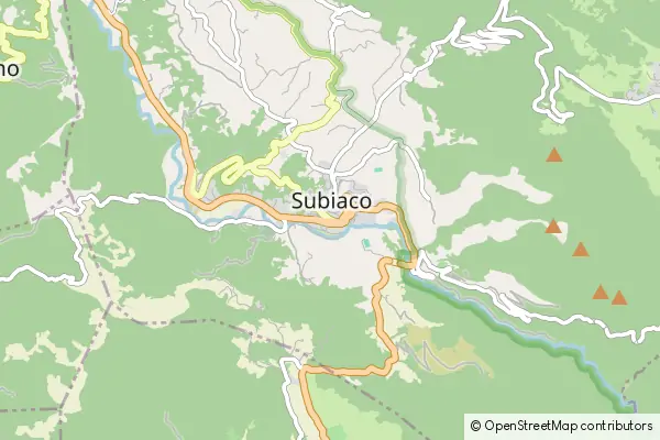 Mapa Subiaco