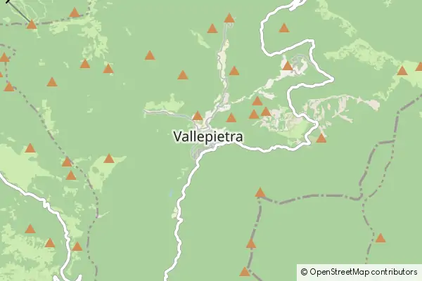 Mapa Vallepietra