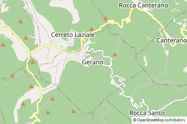 Mapa Gerano