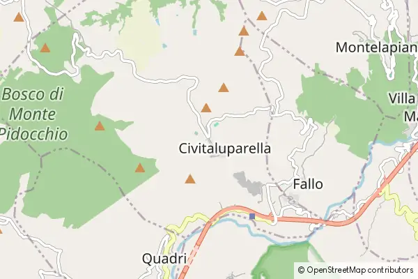 Mapa Civitaluparella