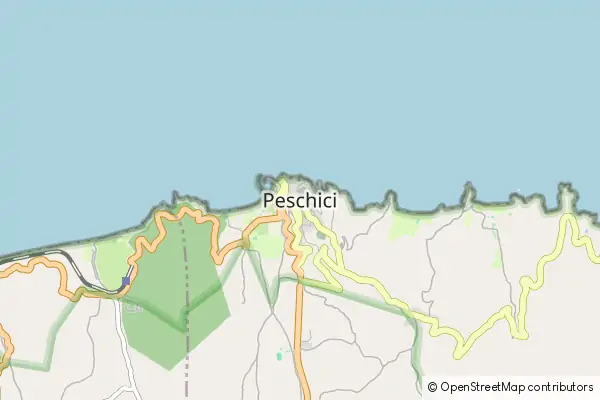 Mapa Peschici