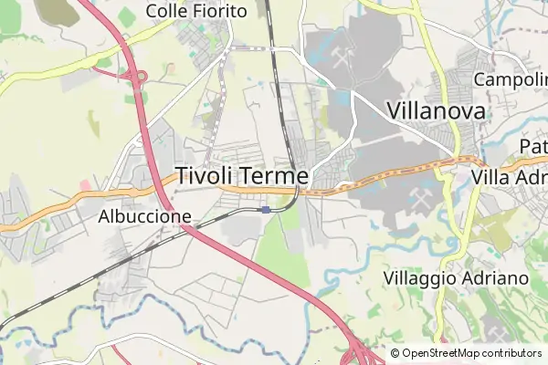 Mapa Bagni di Tivoli