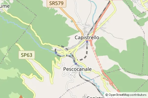 Mapa Capistrello