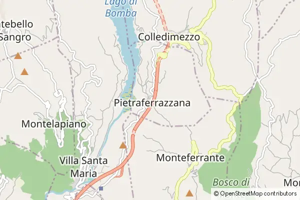 Mapa Pietraferrazzana