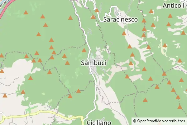 Mapa Sambuci