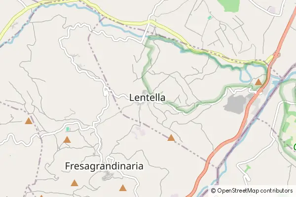 Mapa Lentella