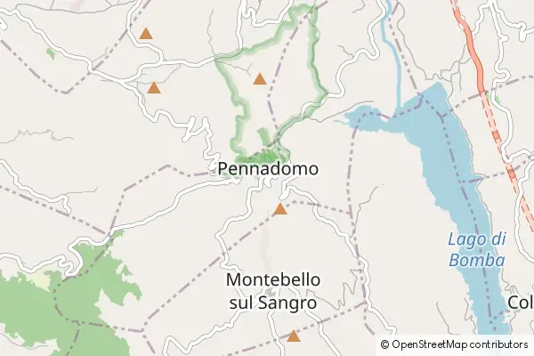 Mapa Pennadomo