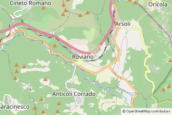 Mapa Roviano