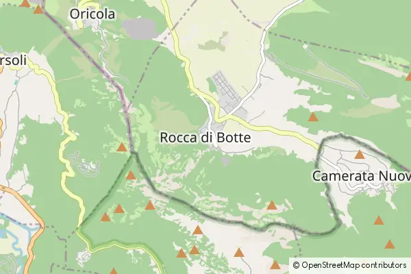 Mapa Rocca di Botte