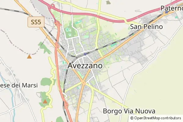 Mapa Avezzano