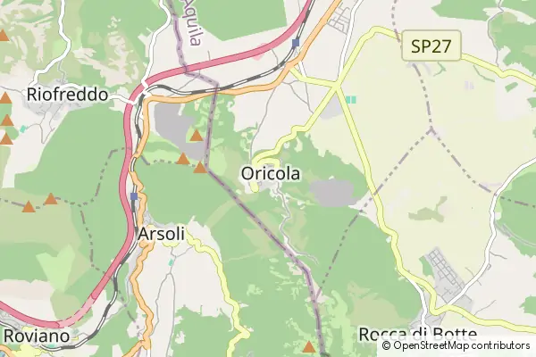 Mapa Oricola