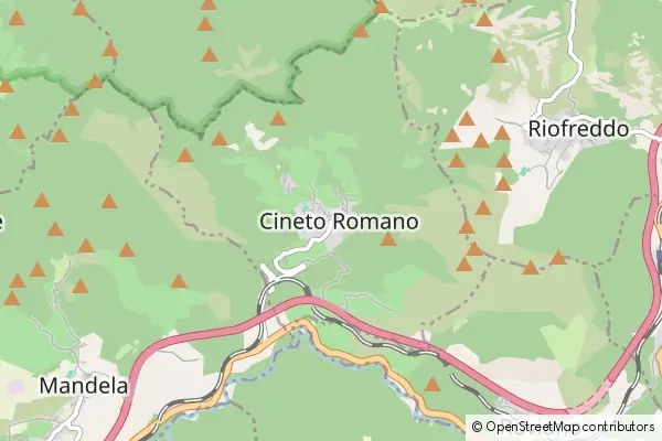 Mapa Cineto Romano