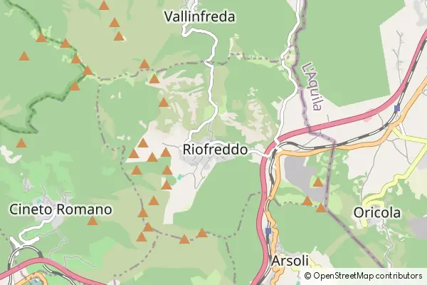 Mapa Riofreddo