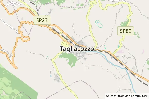 Mapa Tagliacozzo