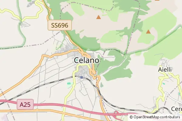 Mapa Celano