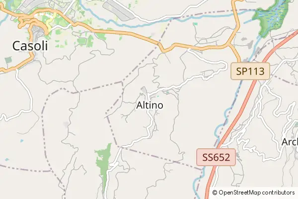 Mapa Selva di Altino