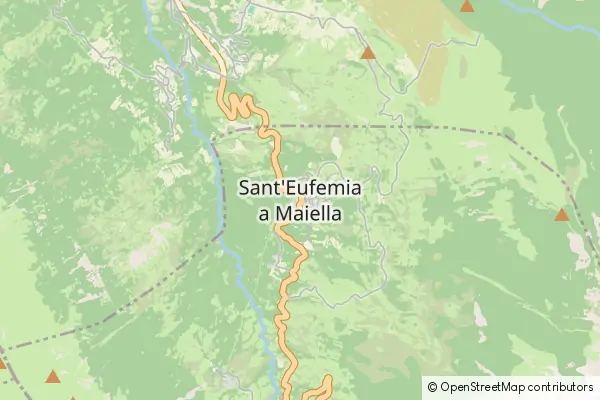 Mapa Sant'Eufemia a Maiella