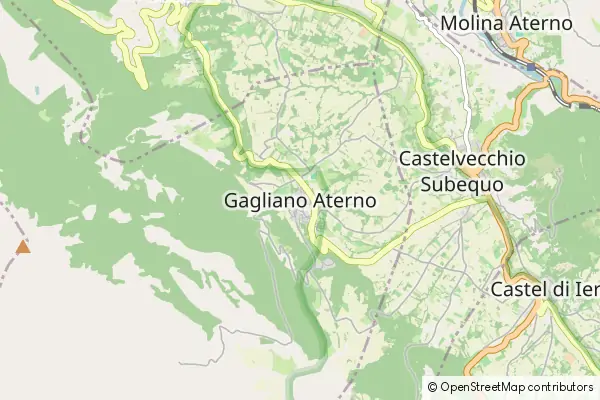 Mapa Gagliano Aterno