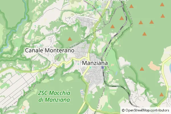 Mapa Manziana