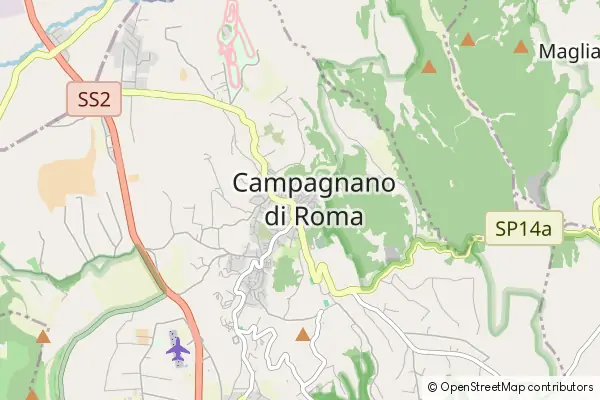 Mapa Campagnano di Roma