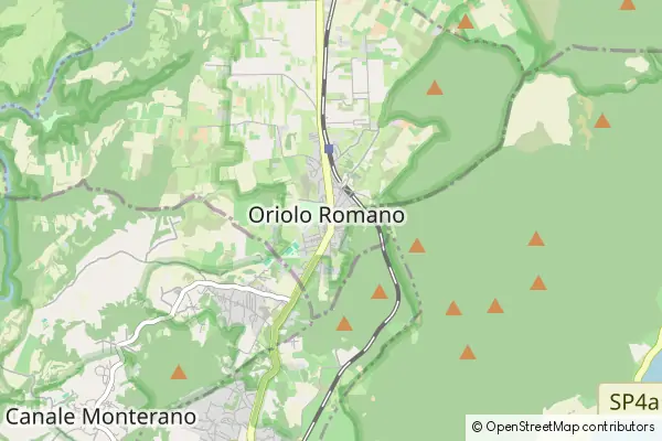 Mapa Oriolo Romano