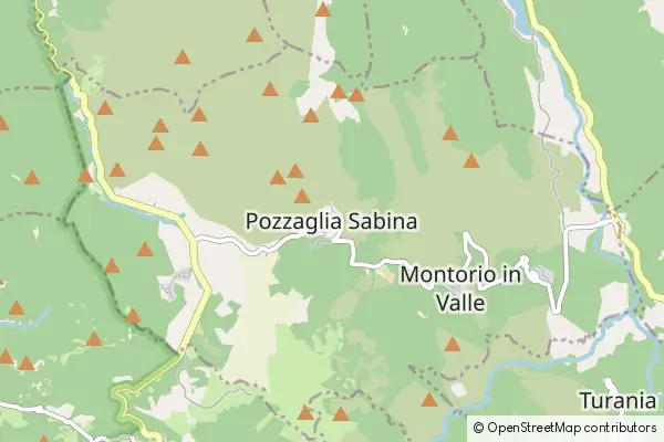 Mapa Pozzaglia Sabina