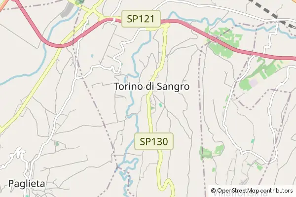 Mapa Torino di Sangro