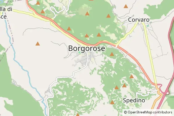 Mapa Borgorose