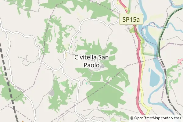 Mapa Civitella San Paolo