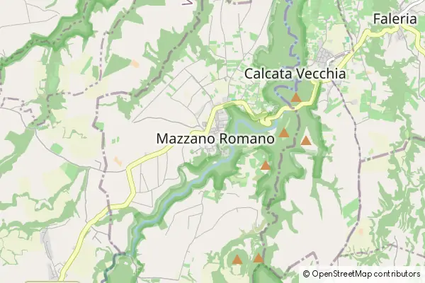 Mapa Mazzano Romano