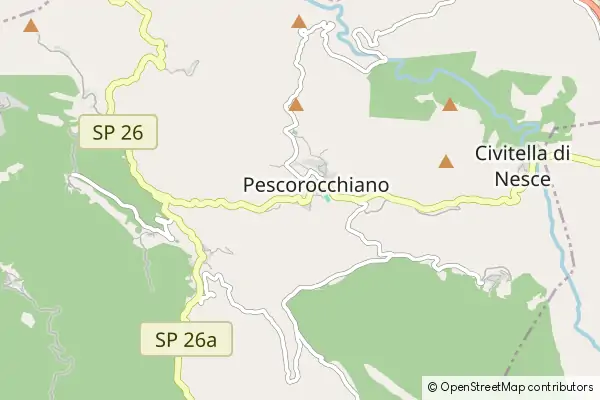 Mapa Pescorocchiano