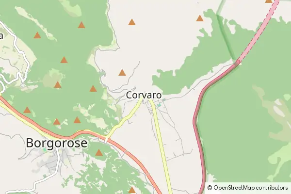 Mapa Corvaro