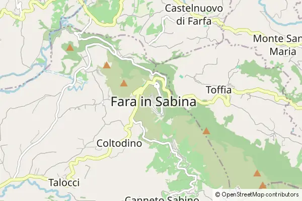 Mapa Fara in Sabina