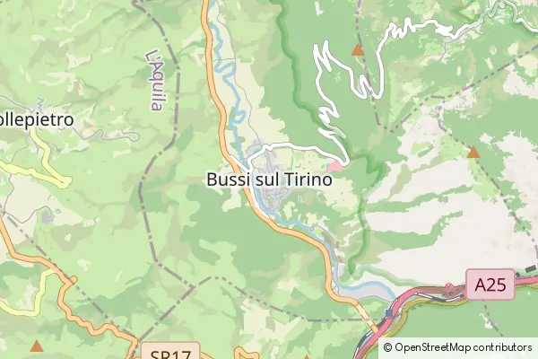 Mapa Bussi sul Tirino