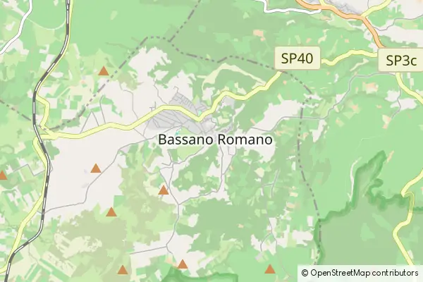 Mapa Bassano Romano