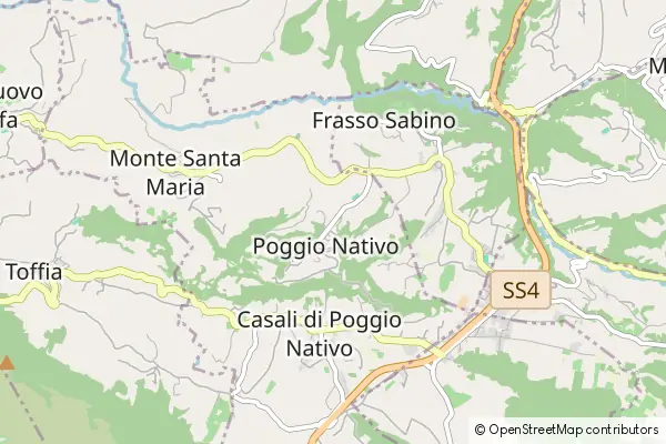 Mapa Poggio Nativo