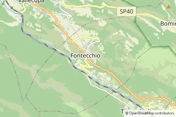 Mapa Fontecchio