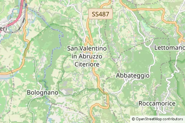 Mapa San Valentino in Abruzzo Citeriore