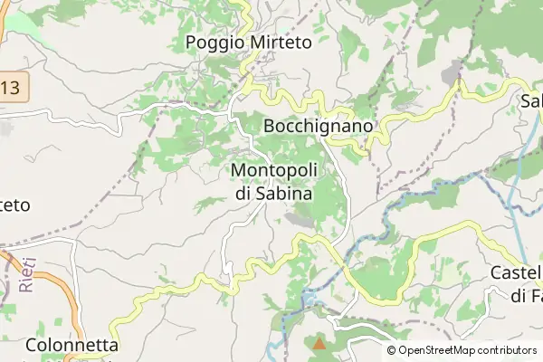 Mapa Montopoli di Sabina