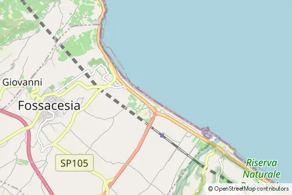 Mapa Fossacesia Marina