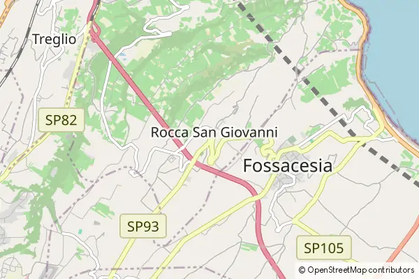 Mapa Rocca San Giovanni