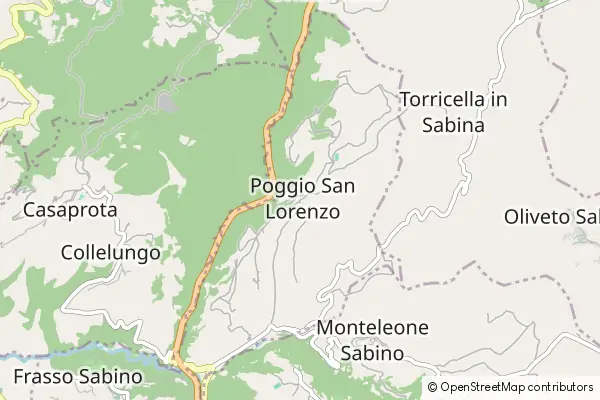 Mapa Poggio San Lorenzo