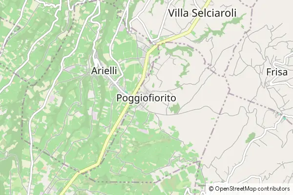 Mapa Poggiofiorito